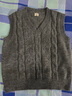 佐丹奴針織馬甲女秋冬新款絞花鏤空寬松V領(lǐng)疊穿針織背心05355710 曬單實(shí)拍圖