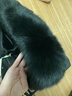 100%真狐貍毛領(lǐng)單買(mǎi)男士棕色保暖皮衣大衣夾克外套皮草毛領(lǐng)子單賣(mài) 黑色(100%真狐貍毛) 曬單實(shí)拍圖