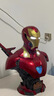 蒂米妮MK50亮燈版雕像半身GK手辦模型擺件鋼鐵俠漫威手辦美式可發(fā)光40cm 鋼鐵俠原色普通版 曬單實(shí)拍圖