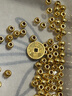 吾皇老金黃金小金珠足金999古法DIY配件手串散珠金珠子轉運珠送禮 約0.27g 曬單實(shí)拍圖