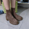 莎莎蘇【明星同款】25秋冬新款伯德襪靴加絨增高女靴短靴瘦瘦彈力靴 棕駝色/棕色 37 曬單實(shí)拍圖