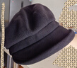 中老年帽子女冬季八角帽子女秋冬季加厚保暖護耳貝雷帽時(shí)尚百搭韓版日系文藝 黑色 可調節（54-59cm） 曬單實(shí)拍圖
