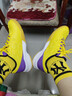 尤尼克斯（YONEX）專(zhuān)業(yè)羽毛球鞋男女運動(dòng)鞋舒適透氣比賽鞋訓練鞋子減震防滑shb101cr SHB101紫黃色 39 曬單實(shí)拍圖