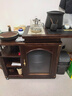 小木窩茶臺  黑胡桃木茶桌旋轉茶臺實(shí)木可折疊小推車(chē)可移動(dòng)茶水柜 旋轉茶臺 【帶燒水壺】組裝 曬單實(shí)拍圖