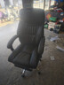 紐麥老板椅皮質(zhì)辦公椅家用人體工學(xué)電腦椅子可躺真皮老板椅午睡座椅 黑色頭層牛皮+擱腳 鋁合金腳 曬單實(shí)拍圖