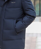 雅鹿爸爸羽絨服男中長(cháng)款2025新款加厚中老年可拆卸連帽簡(jiǎn)約保暖外套 深藍色【可拆卸連帽】 3XL 【推薦165-180斤】 曬單實(shí)拍圖