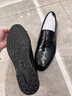 維絲圖西品牌男士純皮休閑皮鞋男2025新款潮流瘦版真皮素面商務(wù)正裝鞋 黑色 42 曬單實(shí)拍圖
