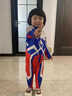 葉余兒童節迪迦歐布奧特曼衣服賽羅奧特曼服裝幼兒園 賽羅連體+面具+手套 100 曬單實(shí)拍圖