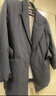 edition西裝羽絨服女腰帶款輕薄鵝絨服小眾短款外套 藍黑色K01 M 165 曬單實(shí)拍圖
