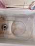 家用方形洗臉盆洗衣洗腳廚房洗菜水果加厚嬰兒小盆子學(xué)生宿舍臉盆 鋼化水晶PET材質(zhì)（透明） 三件套（大中?。?曬單實(shí)拍圖