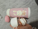 兒童保溫杯吸管水杯子316不銹鋼寶寶運動(dòng)水瓶幼兒園男女小學(xué)生 【一杯三蓋】乖乖兔600ml 曬單實(shí)拍圖