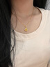 中國黃金（CHINA GOLD）四葉草18k金項鏈女彩金吊墜首飾生日禮物送女友老婆結婚紀念日 精美禮盒【請勿拍】 曬單實(shí)拍圖