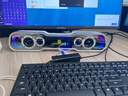 惠普（HP）桌面藍牙音箱 長(cháng)條臺式機筆記本電腦家用多媒體低音炮游戲電競 帶麥克風(fēng) 白色 曬單實(shí)拍圖
