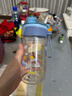 FGA富光兒童塑料水杯tritan學(xué)生便攜提手運動(dòng)卡通喝水杯子粉色480ml 曬單實(shí)拍圖
