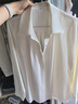 伯德小姐白色襯衫女職業(yè)裝高級感面試正裝上衣小個(gè)子日常通勤內搭長(cháng)袖襯衣 曬單實(shí)拍圖