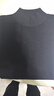 恒源祥純色針織衫女秋冬羊毛衫套頭半高領(lǐng)毛衣 黑色    M 160/84A   曬單實(shí)拍圖