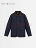 Tommy Hilfiger【菱格絎縫】25新款秋冬男撞色燈芯絨襯衫翻領(lǐng)棉服夾克 曬單實(shí)拍圖