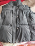 皮爾卡丹（pierre cardin）羽絨棉馬甲韓版寬松洋氣小個(gè)子短款顯瘦立領(lǐng)坎肩外套2026新款 黑色 M 建議85-105斤 曬單實(shí)拍圖