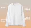 拇指白小T【可機洗拒水鵝絨T】秋冬男女羽絨保暖T恤上衣打底衫 男墨黑 M 曬單實(shí)拍圖