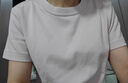 優(yōu)衣庫合作款女裝大師T圓領(lǐng)T恤短袖正肩素色白T474404 00 白色 L /160/88A 曬單實拍圖