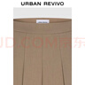 UR秋季新款女裝休閑減齡學(xué)院風(fēng)百褶A字半裙UYY550014 卡其1 (無(wú)內襯) XS 曬單實(shí)拍圖