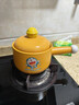 愛(ài)仕達（ASD） 砂鍋 家用高顏值陶瓷煲煲湯耐高溫石鍋燉鍋煎藥煮粥燉燜飯沙鍋 【哆啦A夢(mèng)】奶煲 黃色 1.6L 曬單實(shí)拍圖