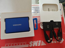 三星（SAMSUNG） 2TB Type-c USB 3.2 移動(dòng)固態(tài)硬盤(pán)（PSSD） T7 藍色 NVMe傳輸速度1050MB/s 手機直連筆記本外接 曬單實(shí)拍圖