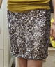 MO&Co.春新品重工珠片疊繡高腰短裙半身裙 緞感內襯 曬單實(shí)拍圖