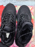 李寧男鞋星途2新款秋冬季加絨保暖中幫棉鞋子黑色防滑運動(dòng)鞋休閑鞋男 黑色(星途2) 42 曬單實(shí)拍圖