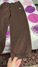 MO&Co.【美拉德】抽繩松緊高腰棉質(zhì)寬松束口褲衛褲休閑褲褲子軟糯風(fēng) 深咖啡色 S 曬單實(shí)拍圖