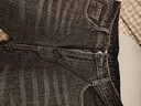 立蒙（LIMENG）彈力牛仔褲男韓版寬松直筒商務(wù)休閑長(cháng)褲春秋時(shí)尚百搭 黑灰 33  曬單實(shí)拍圖
