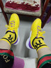 尤尼克斯（YONEX）專(zhuān)業(yè)羽毛球鞋男女運動(dòng)鞋舒適透氣比賽鞋訓練鞋子減震防滑shb101cr SHB101紫黃色 39 曬單實(shí)拍圖