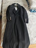 皮爾卡丹（pierre cardin）品牌赫本風(fēng)雙面呢羊絨大衣女長(cháng)款過(guò)膝2025冬毛呢子外套超長(cháng)到腳踝 黑色 S 曬單實(shí)拍圖