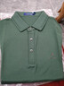 夢(mèng)特嬌（MONTAGUT）【含桑蠶絲】夏季短袖商務(wù)T恤經(jīng)典百搭透氣Polo汗衫薄木綠L /50 曬單實(shí)拍圖