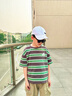 小豬班納（PEPCO）男童短袖t恤2026新款兒童條紋上衣夏裝男孩半袖夏季套頭體恤衫 【舒適透氣條紋短袖2件裝】01 160 【推薦體重80-100斤】 曬單實(shí)拍圖