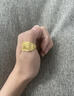聚福甄（JUFUZHEN）假一賠十黃金福字戒指發(fā)字開(kāi)口可調節金包銀999足銀方戒板戒男戒 福字戒指包金1.2克 曬單實(shí)拍圖