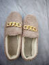 2026新款豆豆鞋女春秋外穿韓版棉拖一腳蹬單鞋加絨加厚防滑棉拖11 泰迪絨豆豆鞋-卡其色 39 偏小一碼 曬單實(shí)拍圖