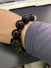 優(yōu)格麗 天然黑曜石手鏈男士金曜石貔貅手串本命佛文玩佛珠禮物 大日如來(lái)--生肖【羊/猴】 珠子12mm 曬單實(shí)拍圖