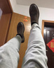 馬丁靴男英倫磨砂真皮透氣男鞋布洛克男靴子中幫百搭套腳切爾西靴 咖啡色 39 男 曬單實(shí)拍圖
