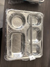 宇太（YUTAI）304不銹鋼餐盤(pán)飯盒帶蓋五格加深食堂分格快餐盤(pán)碗勺筷套裝 S5TG 曬單實(shí)拍圖