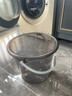 水桶家用儲水用加厚塑料桶手提小水桶學(xué)生宿舍用透明帶蓋食品級 透明黑/大號-水桶 曬單實(shí)拍圖
