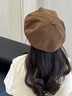 甜苗苗兒童帽子貝雷帽秋冬季男女童百搭復古畫(huà)家帽寶寶休閑時(shí)尚洋氣帽子 兒童復古貝雷帽【咖色】 帽圍48-52cm【建議1-5歲】 曬單實(shí)拍圖