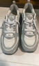 李寧紅糖丨休閑鞋男鞋透氣復古老爹鞋通勤減震百搭厚底增高運動(dòng)鞋 【紅糖大logo】白樺灰(127款)-4 42 曬單實(shí)拍圖