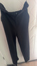 太平鳥(niǎo)女裝休閑褲秋季優(yōu)雅長(cháng)褲質(zhì)感簡(jiǎn)約百搭通勤 黑色褲子 L 曬單實(shí)拍圖