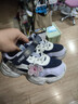特步兒童休閑鞋春季女童小童魔術(shù)貼輕便透氣時(shí)尚百搭經(jīng)典老爹鞋 烏紫色/雪青紫 29 曬單實(shí)拍圖