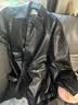 fano studios范洛Fano 2026春季新款復古翻領黑色環保pu皮衣機車服夾克外套女 黑色 S （第二批） 曬單實拍圖