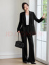 尚都比拉職業(yè)通勤西裝套裝女春秋季正裝免燙抗皺外套褲子面試兩件套西服 曬單實(shí)拍圖