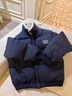 具趣美式復古毛領(lǐng)短款羽絨棉服女小個(gè)子冬季加厚保暖棉衣外套面包棉服 日系保暖棉服深藍色 L 115-125斤 曬單實(shí)拍圖