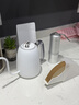 SIMELO智能溫控手沖壺家用電熱手沖咖啡壺細口長(cháng)嘴電熱水壺 白色 600ml 曬單實(shí)拍圖