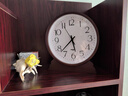 ZRQF日本原裝進(jìn)口實(shí)木座鐘簡(jiǎn)約輕奢桌面時(shí)鐘擺放式新中式客廳靜音臺鐘 胡桃框白面大座【精工機芯】 8英寸 曬單實(shí)拍圖